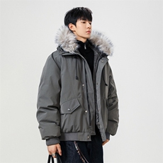 美式毛领派克棉服男冬季加厚工装棉衣情侣外套M060-P110迷彩P115，男装棉衣，星座308B-2