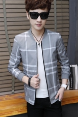 秋冬男士夹克加绒加厚韩版修身冬衣服潮流青少年外套H610-P40，男装夹克，星座509