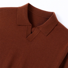 男士POLO领套头休闲百搭，男装羊毛衫，宇灿羊绒