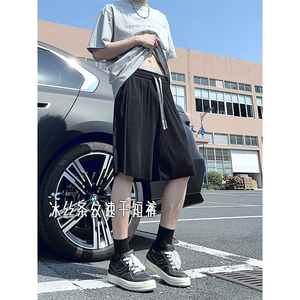 A178 男女同款冰丝条速干短裤休闲夏季外穿宽松休闲裤DK159-P20图片