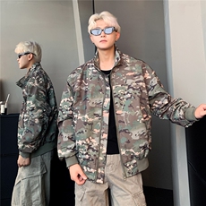 美式复古工装夹克春秋立领户外战术系列休闲男外套，男装夹克，电商C307
