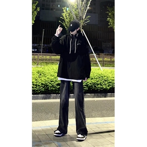！拿图不拿货！裤脚毛边cleanfit牛仔裤子KZA01-P50图片