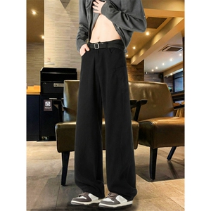 TP36微弯刀牛仔裤男款夏季美式潮牌修身弯刀直筒宽松阔腿裤子图片