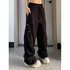 美拉德星空尼休闲裤男女秋冬季褶皱工装伞兵裤宽松垂感KA401，男装休闲裤，星座1116A（原606A-3）