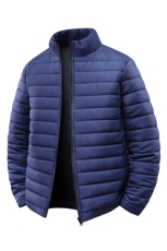 2025冬季排骨纹羽绒棉服男版立领无帽保暖外套KJ6667-特P45，男装棉衣，星座610（原A335）