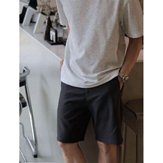 网图！莱赛尔极简休闲百搭宽松短裤-EX50973-特批30，男装牛仔裤，电商A061