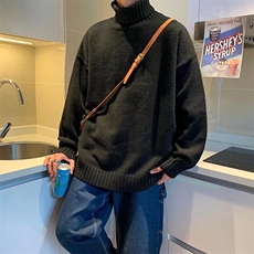 ins高领毛衣男宽松冬季打底衫潮流针织衫休闲男士毛线衣MY46-P40，男装T恤，星座1008-2