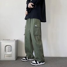 纯棉男士秋冬季潮牌ins宽松运动裤束脚休闲长裤A527P35，男装休闲裤，星座1116-2