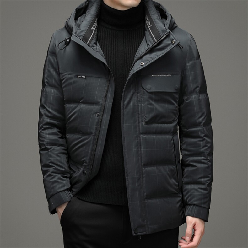 冬季羽绒服男短款加厚商务休闲中年简约外套男装DFLDY7003--P330，男装羽绒服，电商B212（原钱塘6029）