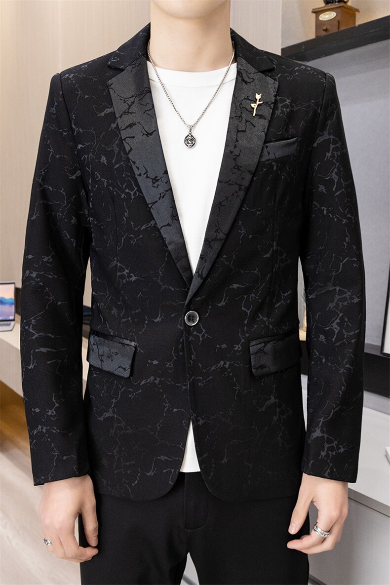 新品韩版休闲潮流时尚帅气修身男士西服单西外套,男装西服,星座613B