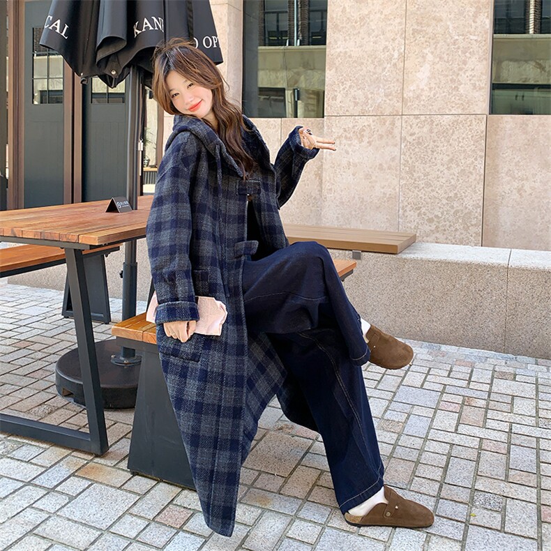 2025冬款格子双面呢大衣B109-9855-270-398,女装羊绒大衣,2B109