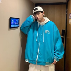 华夫格棒球服印花夹克外套W160P55，男装夹克，星座1116-2