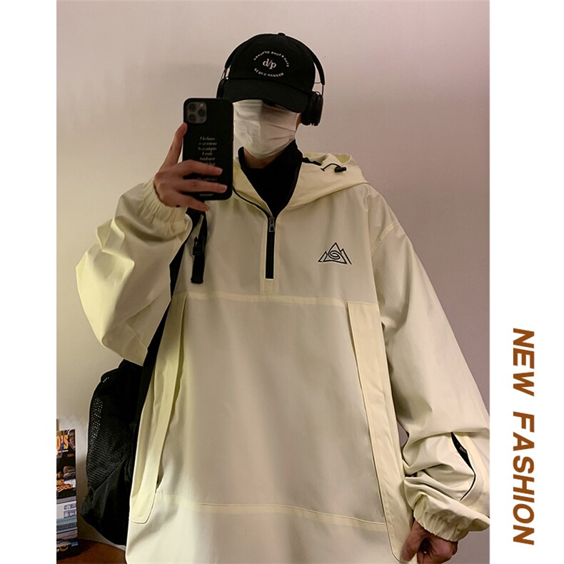 冬新户外双板防水防风滑雪服男加绒内里中性风套头外套M79-P120,男装棉衣,电商A001-1