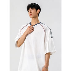 可二开美式橄榄球透气网眼球衣大码M-5XL短袖T恤男DX77995P35控58，男装T恤，星座226-1