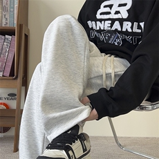 秋季休闲裤男宽松纯色拖地卫裤K7783-P35加绒P45控58加绒控68，男装休闲裤，星座209-2