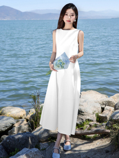 2025夏装新款连衣裙时尚配背包，女装连衣裙，铭街依杨