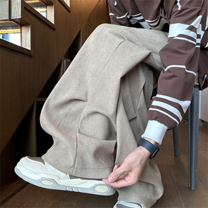 秋冬灯芯绒休闲裤宽松半松紧伞兵裤 K841特P45控68图片