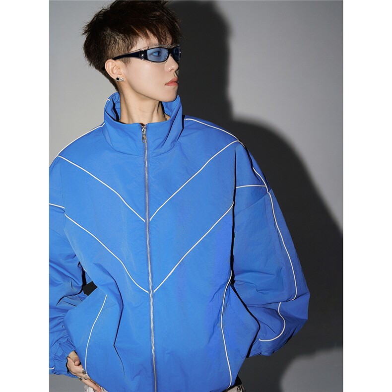 可二开机能防寒棉服M-5XL大码涤纶棉服男白底78176P138控198，男装棉衣，星座227-7