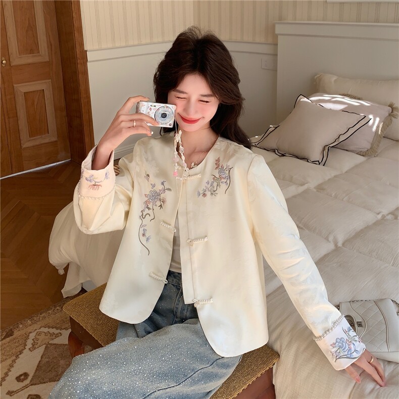 [大货】新中式复古短外套2C057-916-P165-K268,女装短外套,2C057