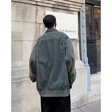 美式复古工装破洞牛仔外套男春季高街痞帅潮休闲上衣LWY1522-P65，男装工装外套，星座1008