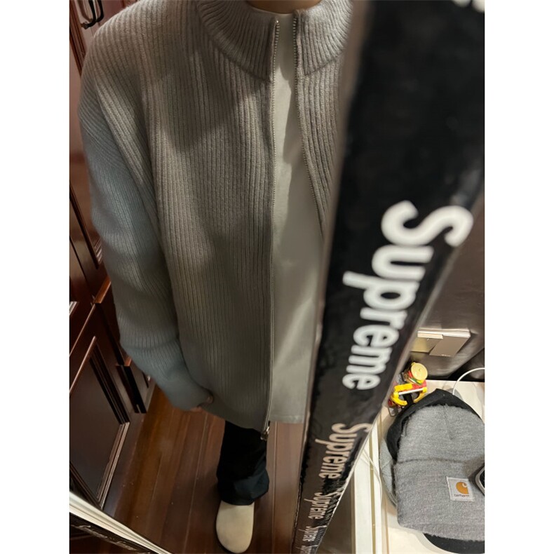 【有货】cleanfit灰色拉链开衫毛衣外套男款针织衫M5653CC-特P55,男装针织衫/毛衣,星座1007（原301D）