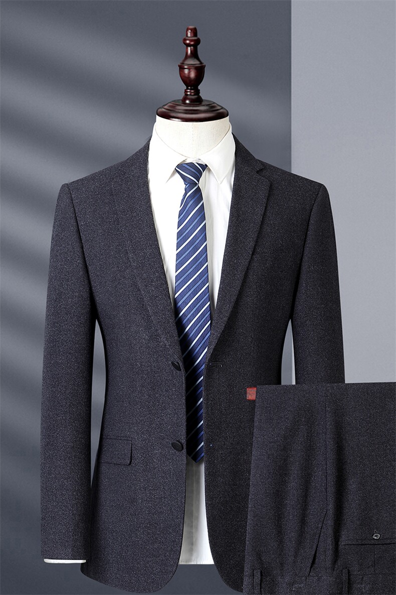 男士2023年春季西服礼服西装修身商务休闲男装西装套装,男装西服套装,电商B360