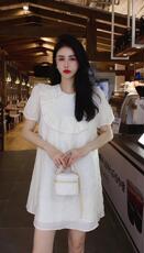 特殊工艺面料减龄连衣裙，女装连衣裙，柏多伊俪