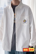 CS15101-P38加绒-P48长袖衬衫男士大码宽松衬衣男寸衫男寸衣，男装衬衫，电商A040