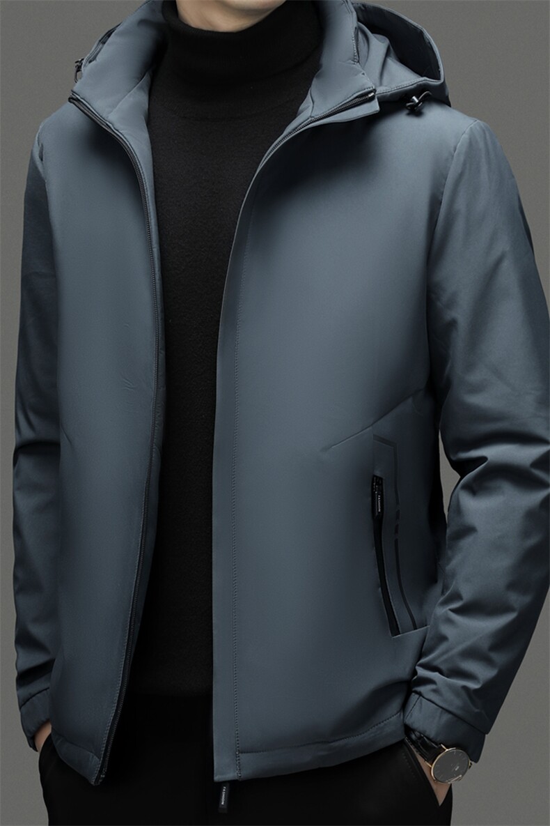 羽绒服男士新款秋冬季宽松休闲中青年保暖连帽外套FF2299-P190,男装羽绒服,星座1105-3