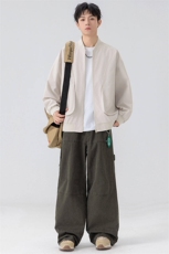 户外夹克男棒球领纯色上衣冲锋衣外套DSA157B-JK7869-P70，男装夹克，电商A157B