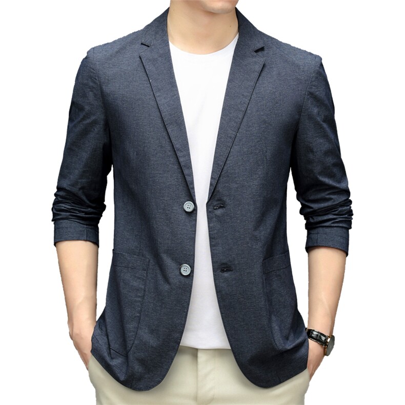 BF22606钱塘2020-2中年男士春秋薄款时尚休闲简约西服外套P150,男装西服,钱塘207-2