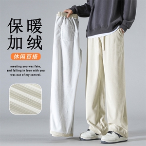 美式重磅卫裤男秋冬款直筒垂感阔腿裤1008特批35加绒特批43图片