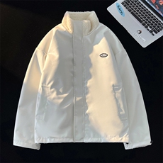 仿羊羔毛立领男士棉衣皮棉服潮流冬季加厚棉袄子A266-WMY612-P100，男装棉衣，电商A266