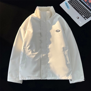 仿羊羔毛立领男士棉衣皮棉服潮流冬季加厚棉袄子A266-WMY612-P100图片