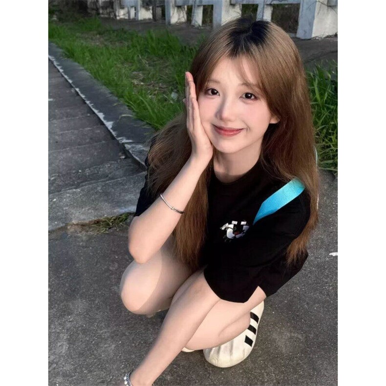 美式复古花卉刺绣t恤夏季新款宽松设计感小众休闲百搭上衣TS05,男装T恤,星座1116A（原606A-3）