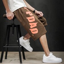 2021夏季新款日系马切达大码男字母印花五分裤卫裤短裤K2035-P35，男装休闲裤，电商A001