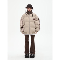 冬季做旧皮棉衣男加厚保暖宽松外套潮复古痞帅立领棉服TTM51P86，男装棉衣，星座1013-5