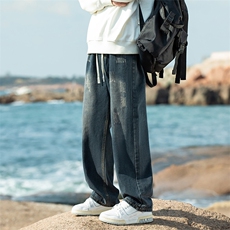 2024秋季新款海景大码美式磨毛牛仔裤M-5XGK23512-P50，男装牛仔裤，电商A022