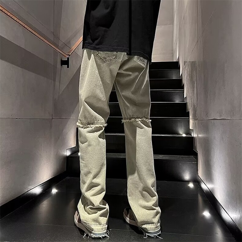 美式牛仔裤男春秋新款休闲直筒裤NC921P38图片