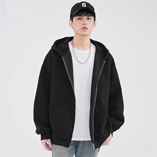 网络图现货美式潮牌连帽卫衣新款纯色运动服慵懒情侣装JWY13-P38，男装卫衣，星座715-7
