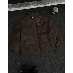 档口图  高级感皮棉服宽松立领棉袄棉衣M520-P100图片