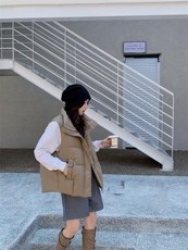 羽绒马甲女2022秋冬新款加厚保暖连帽马夹外穿坎肩，女装马甲，川哲