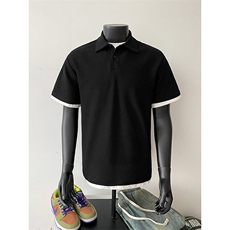 假两件短袖polo衫痞帅美式复古潮牌穿搭9029-P42，男装Polo衫，电商B380（原B361）