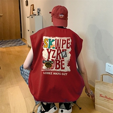 量大优供视频得物直播品质220克夏季纯棉背心无袖T恤WB118，男装T恤，电商A486
