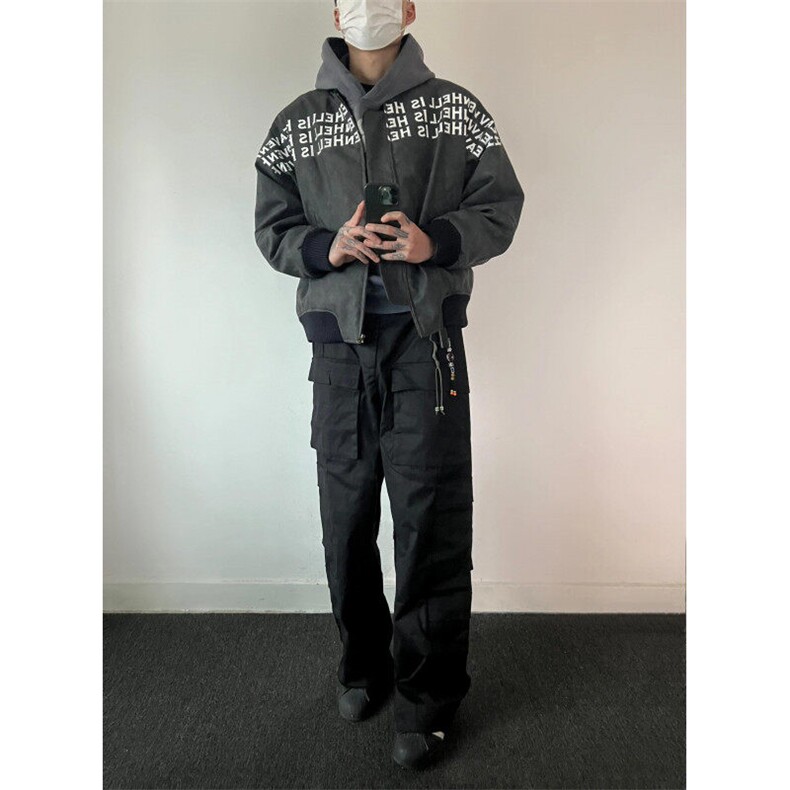 网络图现货高街字母满印棒球服外套飞行员夹克R506-P95,男装夹克,星座1005-4