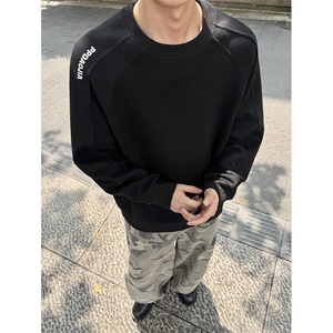 1506-1/WX981/P42宽松百搭圆领男女款卫衣潮牌时尚修身款情侣图片