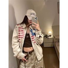 J730-P70牛仔夹克潮流流行ins慵懒文艺百搭新款简约时尚原宿，男装夹克，电商B323A