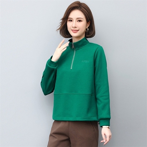 时尚百搭宽松气质休闲卫衣女款长袖上衣图片