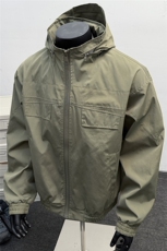 JK009假模春季工装美式带帽游骑兵夹克聚酯纤维(M-5XL)TP55，男装夹克，电商A088