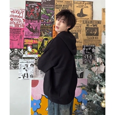 抖音得物保暖立领拉链针织外套秋冬宽松慵懒风纯色毛衣上衣AM047，男装针织衫/毛衣，电商A443